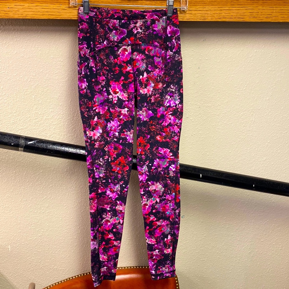 Lululemon floral footless leggings